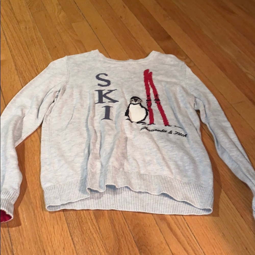 Abercrombie Embroidered Ski Sweater